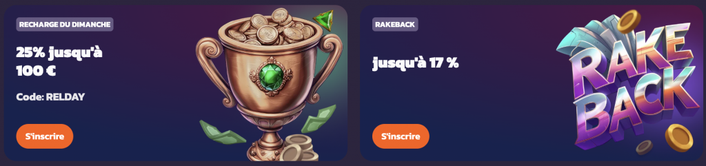 Bonus et promotions de casino Coolzino